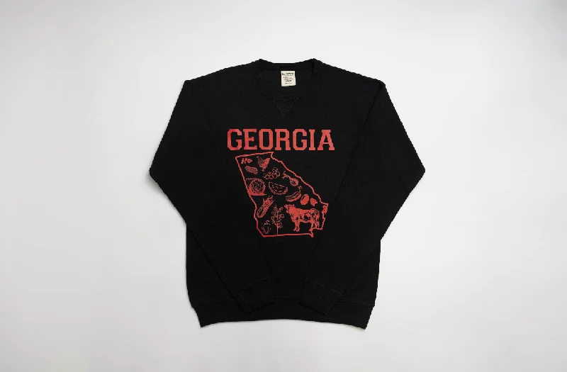 State Agriculture Black Crewneck (Georgia)