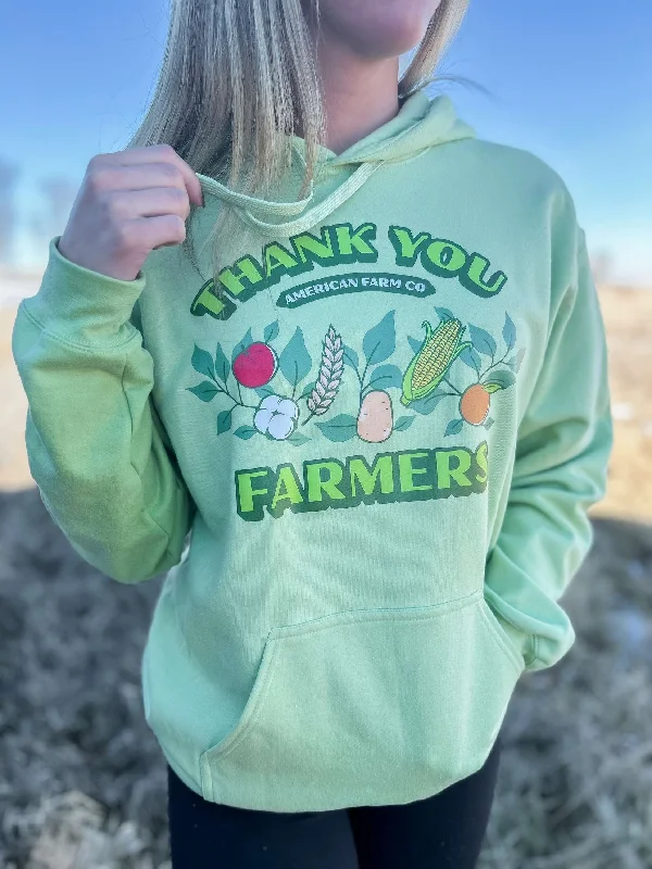 Thank You Farmers Green Hoodie