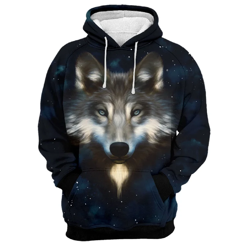 Wolf In Night Hoodie