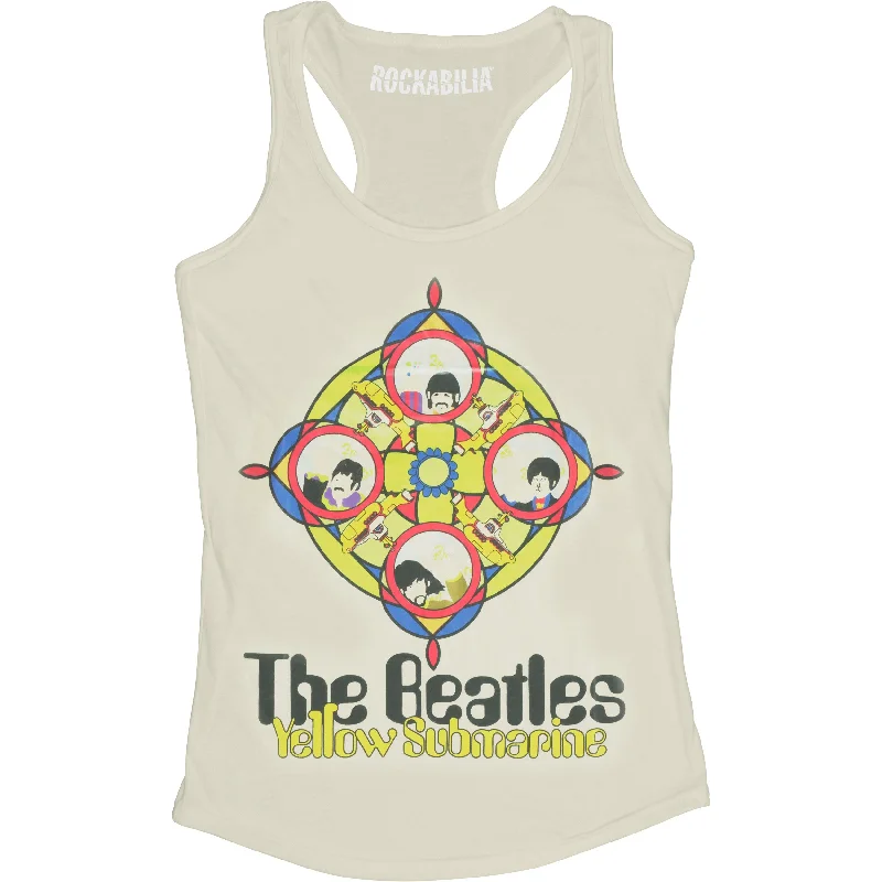 Yellow Submarine & Portholes Womens Tank