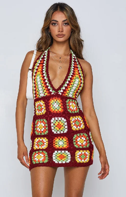 Harmon Crochet Dress Multi