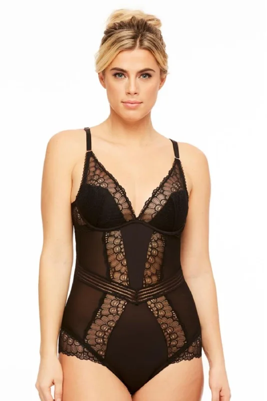 Montelle After Dark Bodysuit, Black (9079)